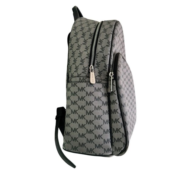 MICHAEL KORS Women\'s Abbey MK Signature LARGE Backpack Gray Black 38F8XAYB7V main image 9